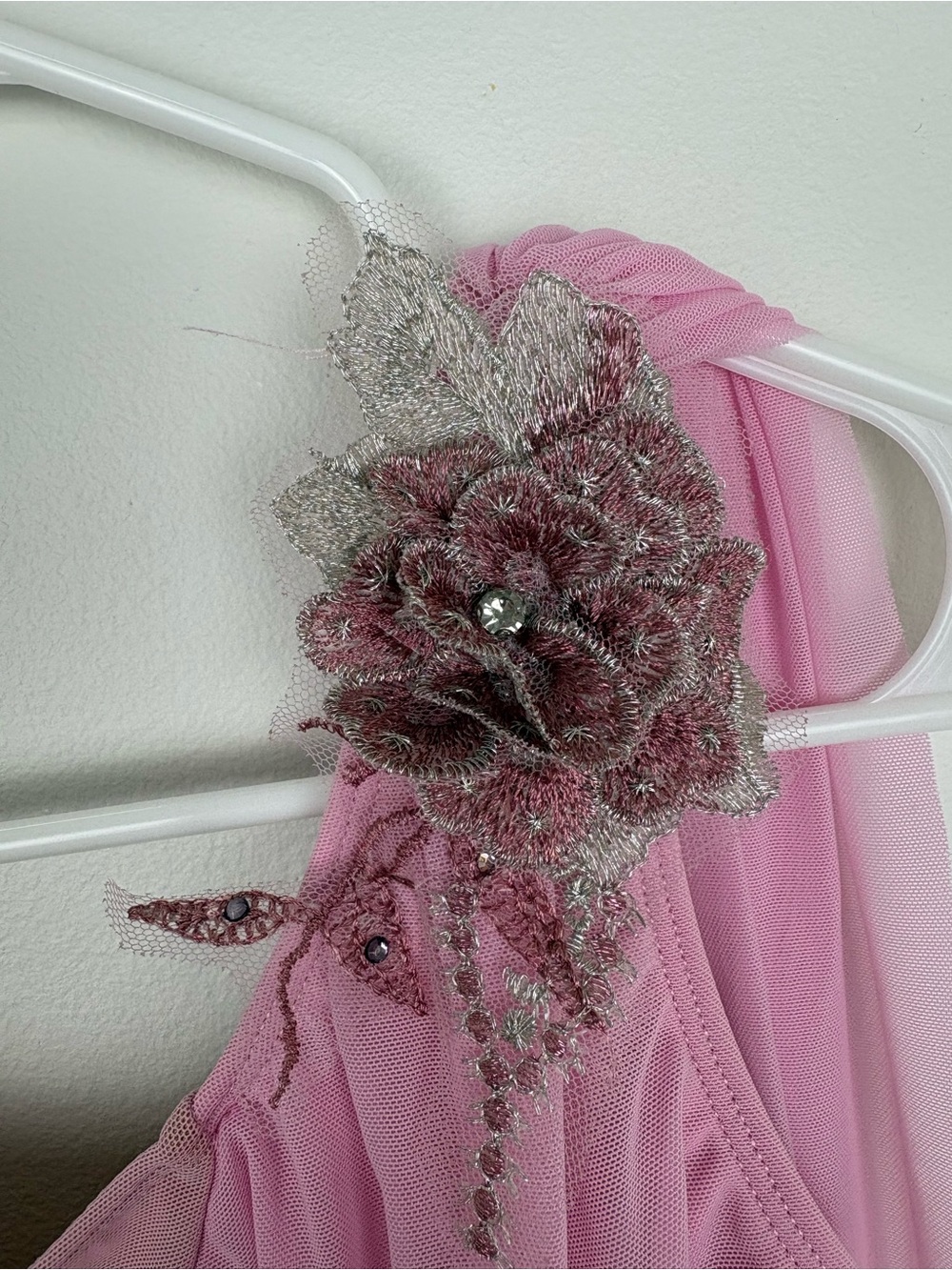 Revolution Pink Dancewear Dress Adult Medium EUC Asymmetrical Hem Lyrical Fairy - Picture 4 of 15